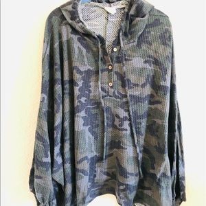 Fantastic Fawn oversized camo hoodie